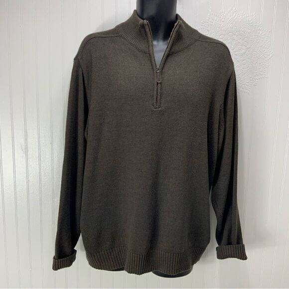 OSCAR DE LA RENTA 1/4 zip sweater - Picture 1 of 3